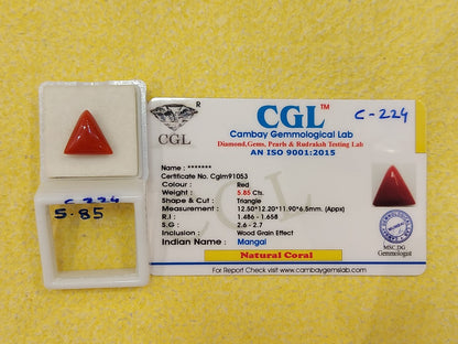 5.85 Carat Natural Coral