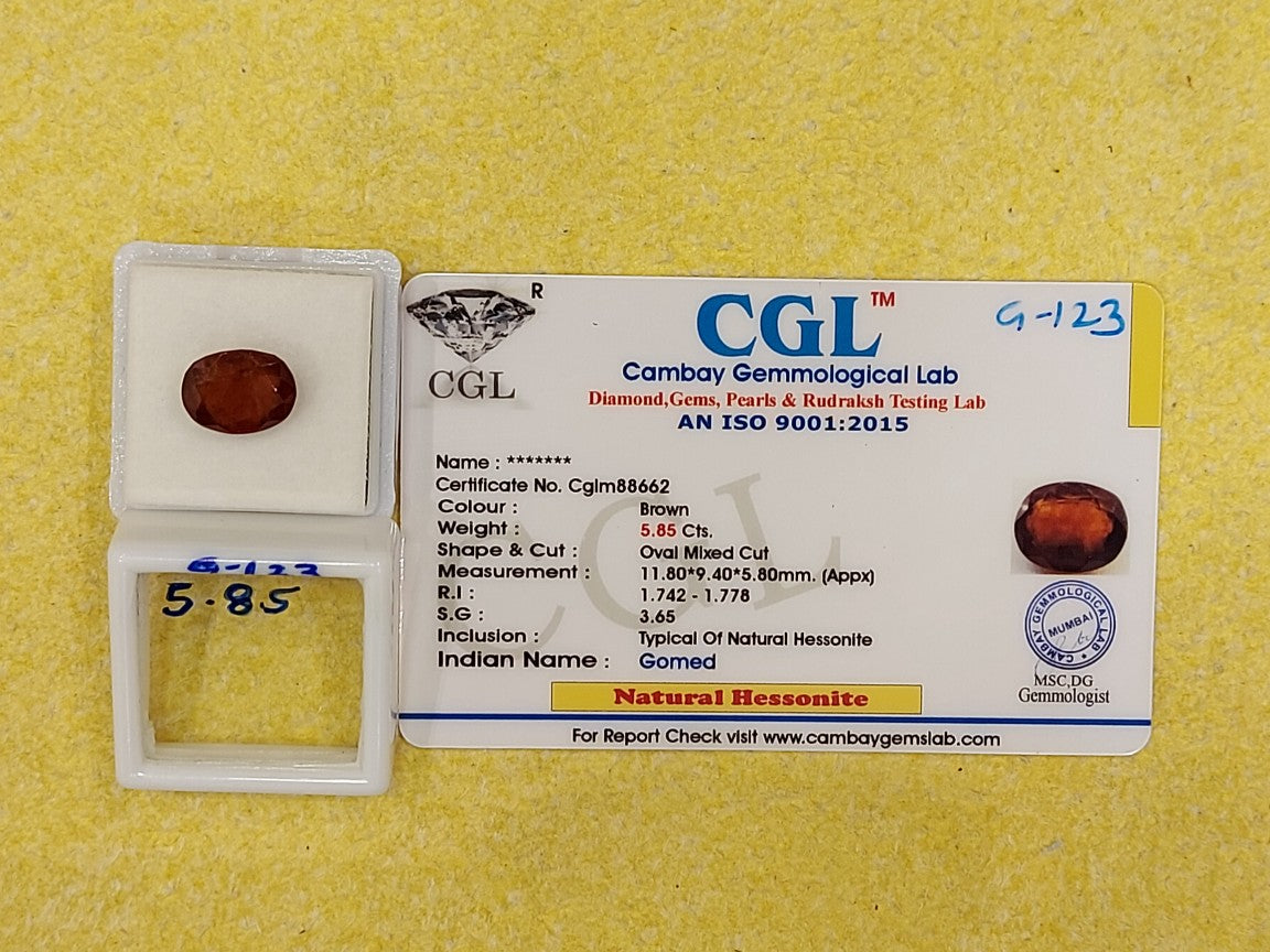 5.85 Carat Natural Garnet