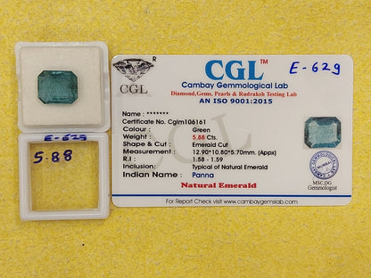 5.88 Carat Natural Emerald Stone