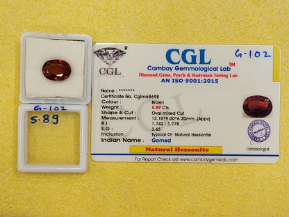 5.89 Carat Natural Garnet