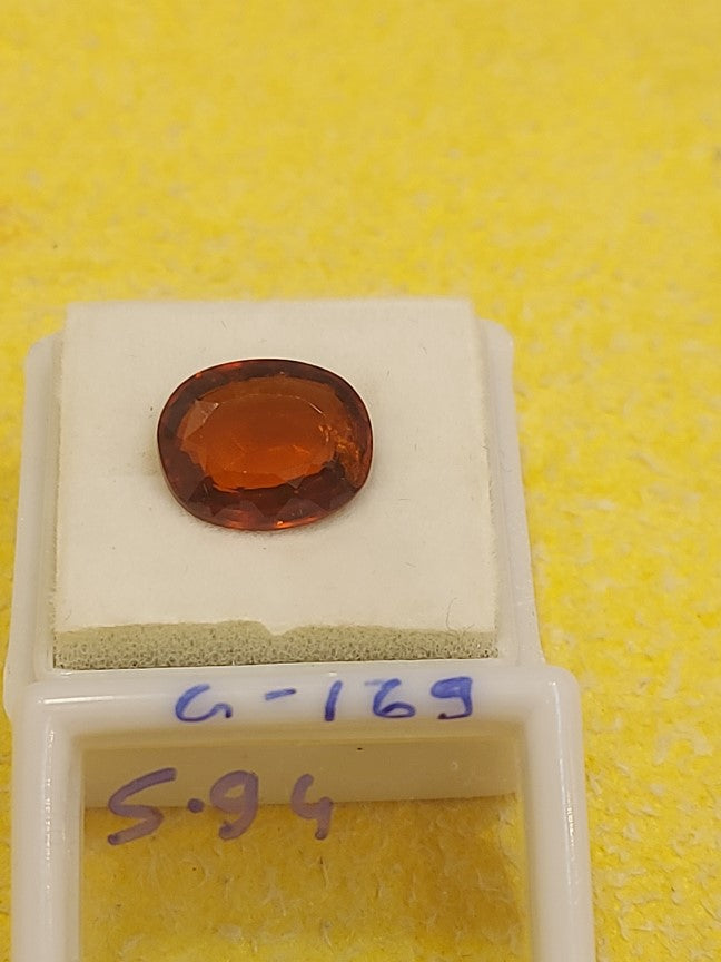5.94 G-169 Carat Natural Garnet