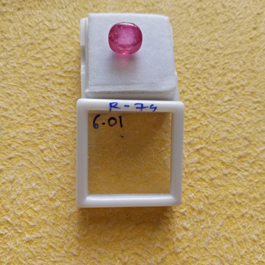 6.01 Carat Natural Old Ruby