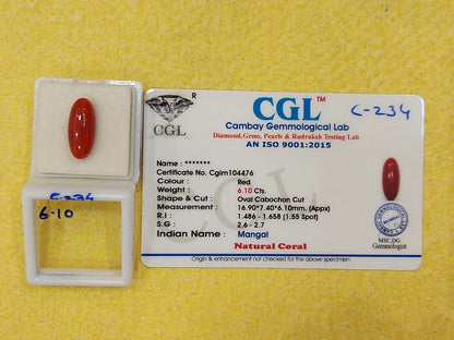 6.10 Carat Natural Coral