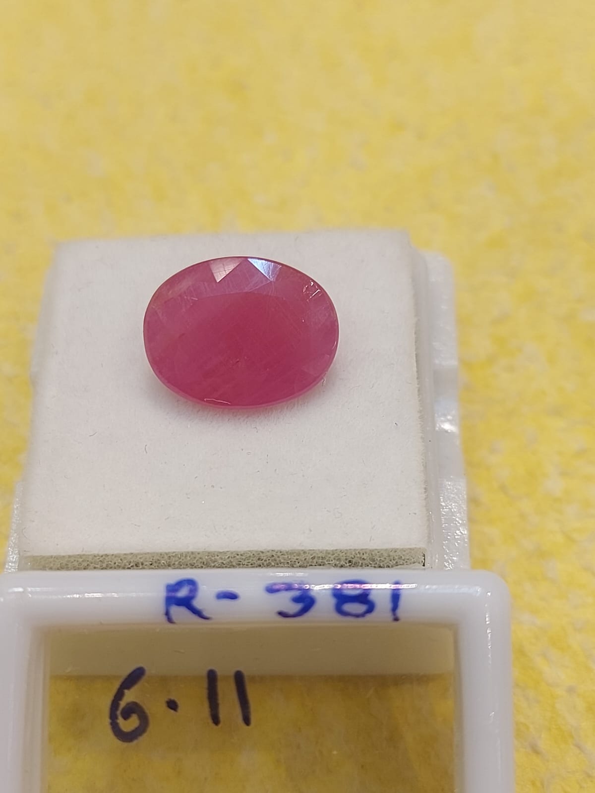 6.11 Carat Natural Old Ruby