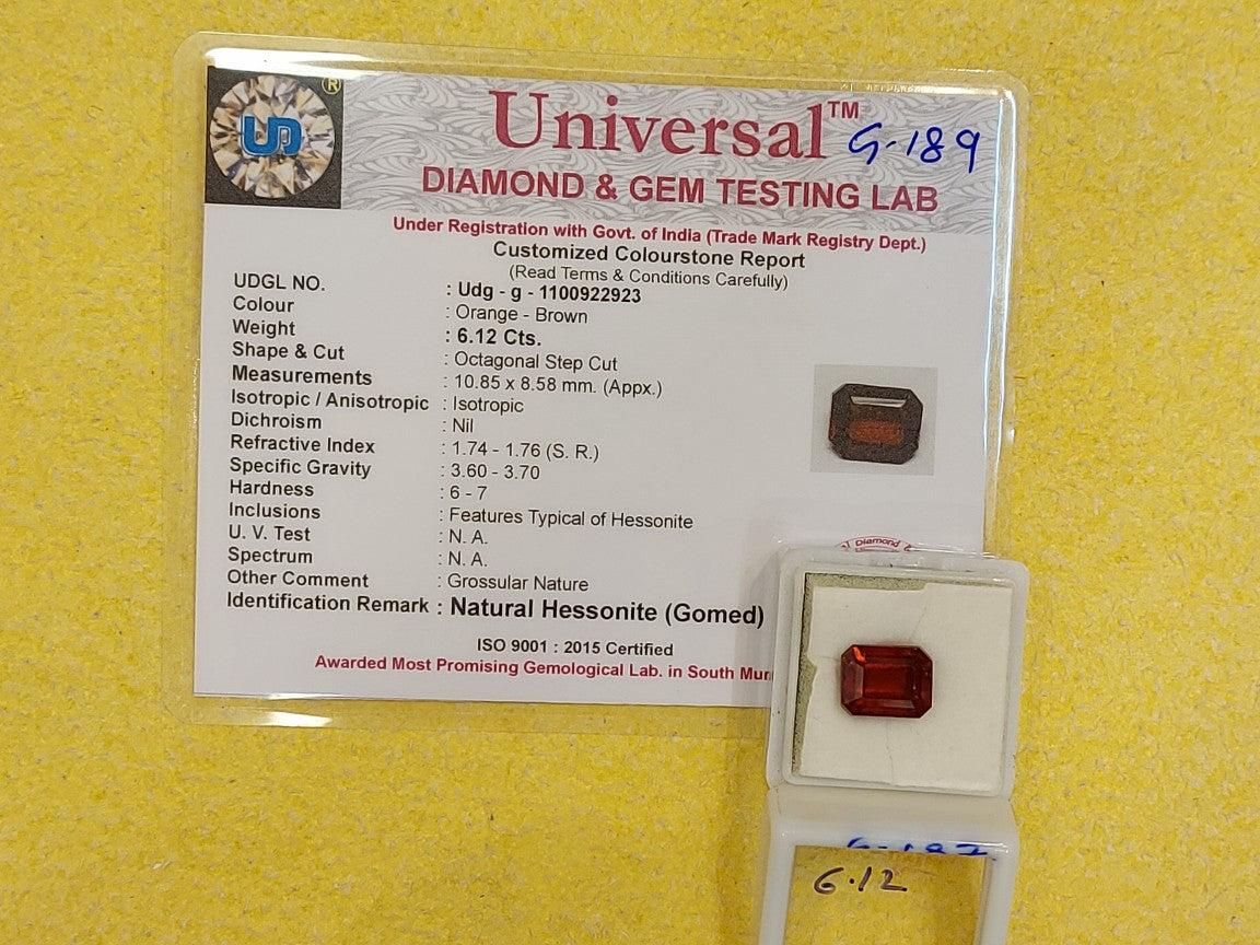 6.12 Carat Natural Garnet