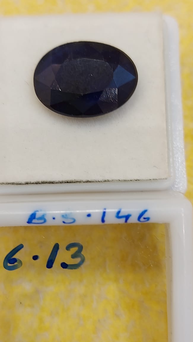 6.13 Carat Natural Blue Sapphire Stone