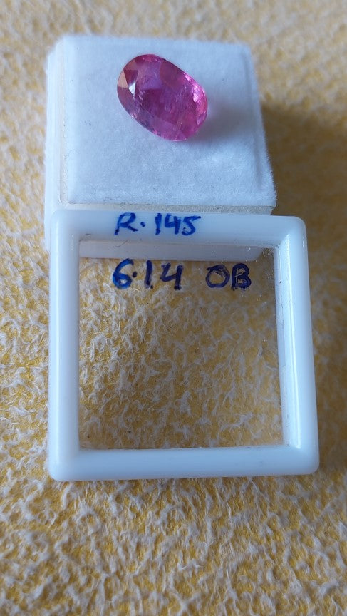 6.14 Carat Natural Old Ruby
