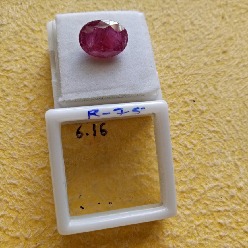 6.16 Carat Natural Old Ruby