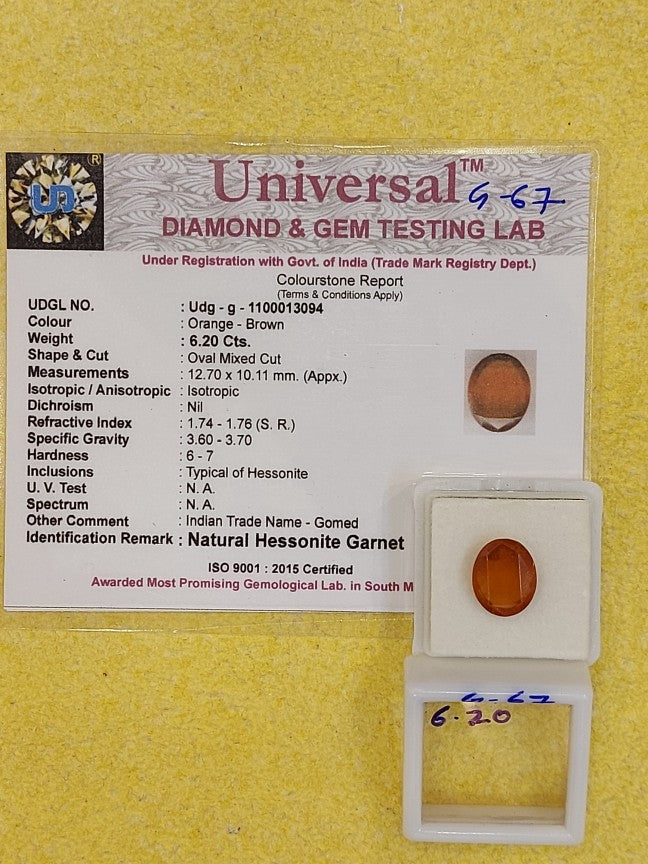 6.20 Carat Natural Garnet