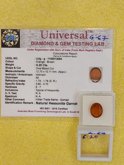 6.20 Carat Natural Garnet
