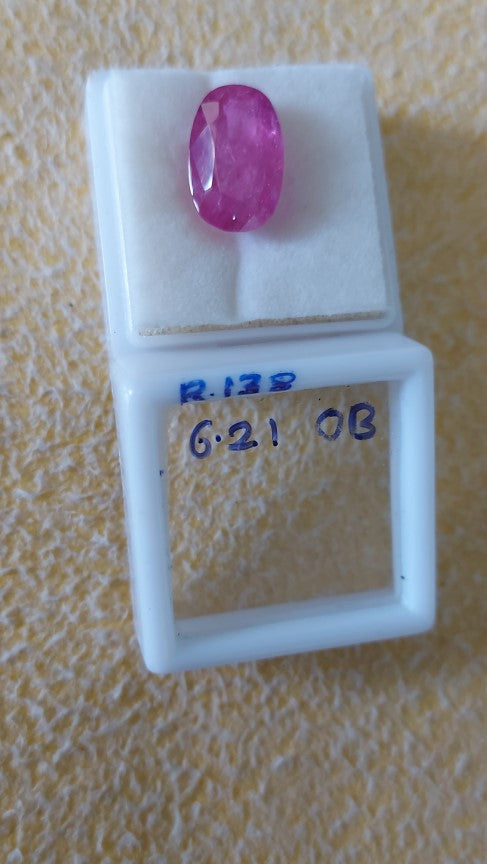 6.21 Carat Natural Old Ruby