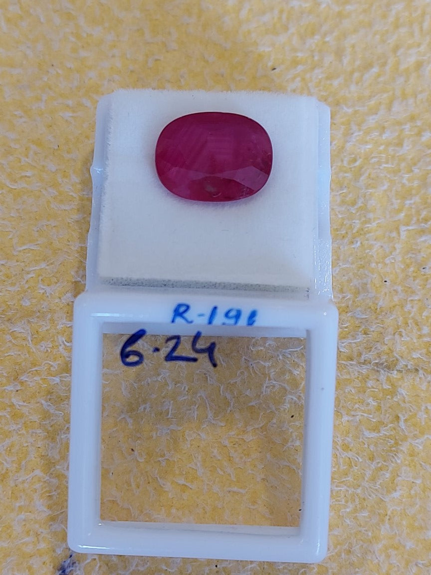 6.24 Carat Natural Old Ruby
