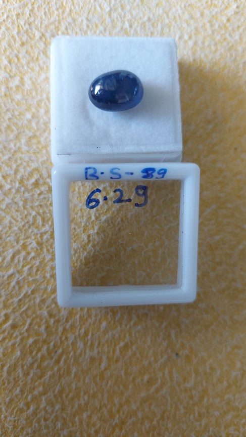 6.29 Carat Natural Blue Sapphire Stone