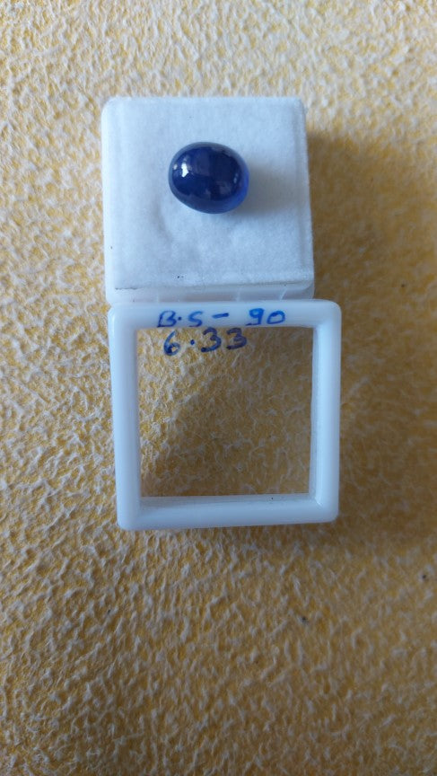 6.33 Carat Natural Blue Sapphire Stone