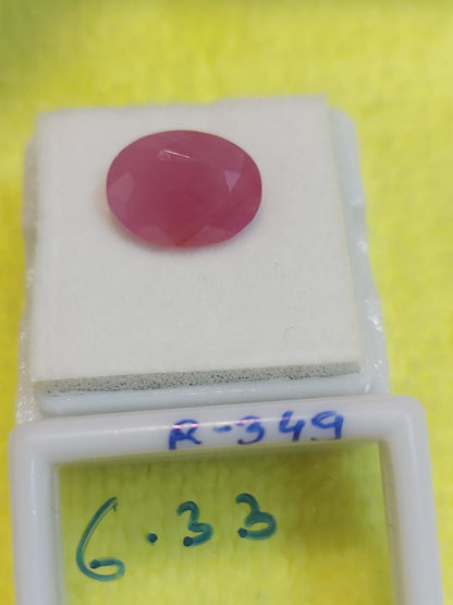 6.33 Carat Natural Old Ruby