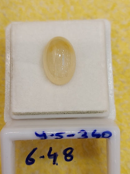 6.48 Carat Natural Yellow Sapphire Stone