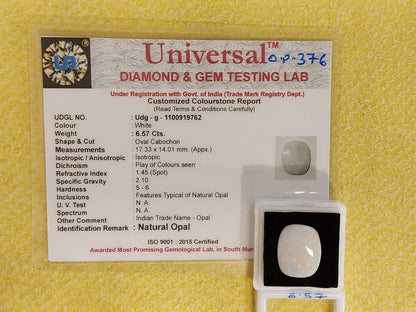 6.57 Carat Natural Opal Stone