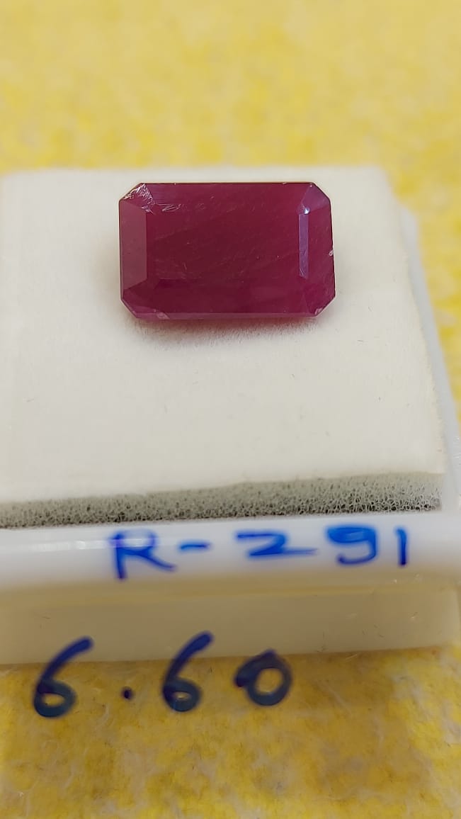 6.60 Carat Natural Old Ruby