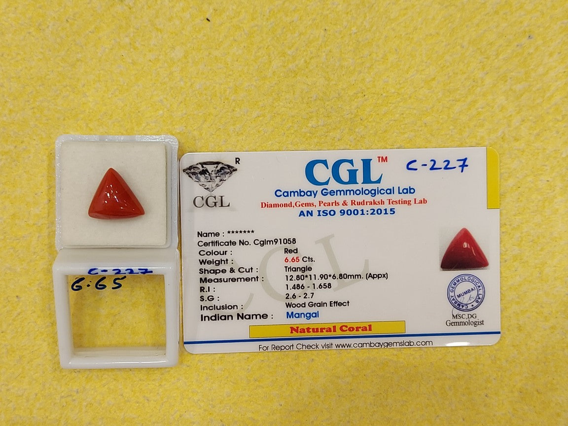 6.65 Carat Natural Coral