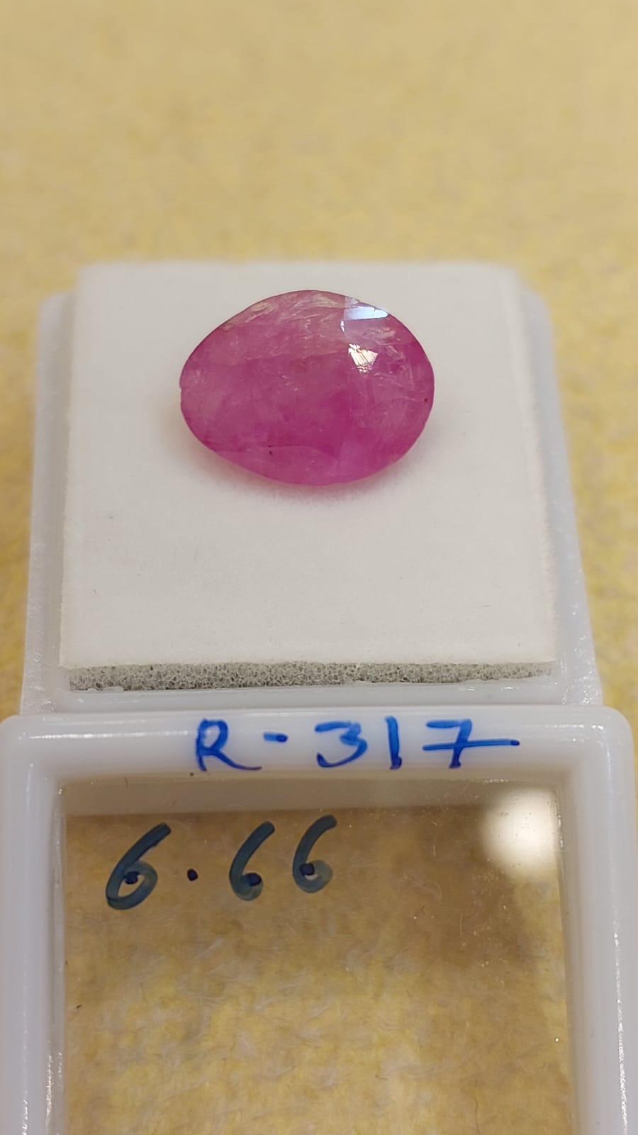 6.66 Carat Natural Old Ruby