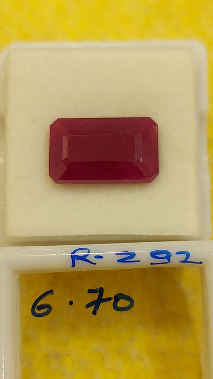 6.70 Carat Natural Old Ruby