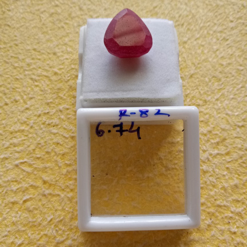 6.74 Carat Natural Old Ruby