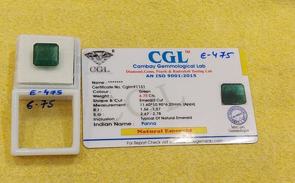 6.75	Carat Natural Emerald Stone