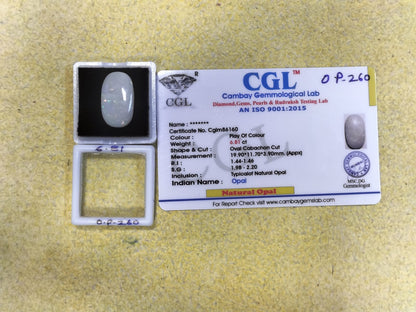 6.81 Carat Natural Opal Stone