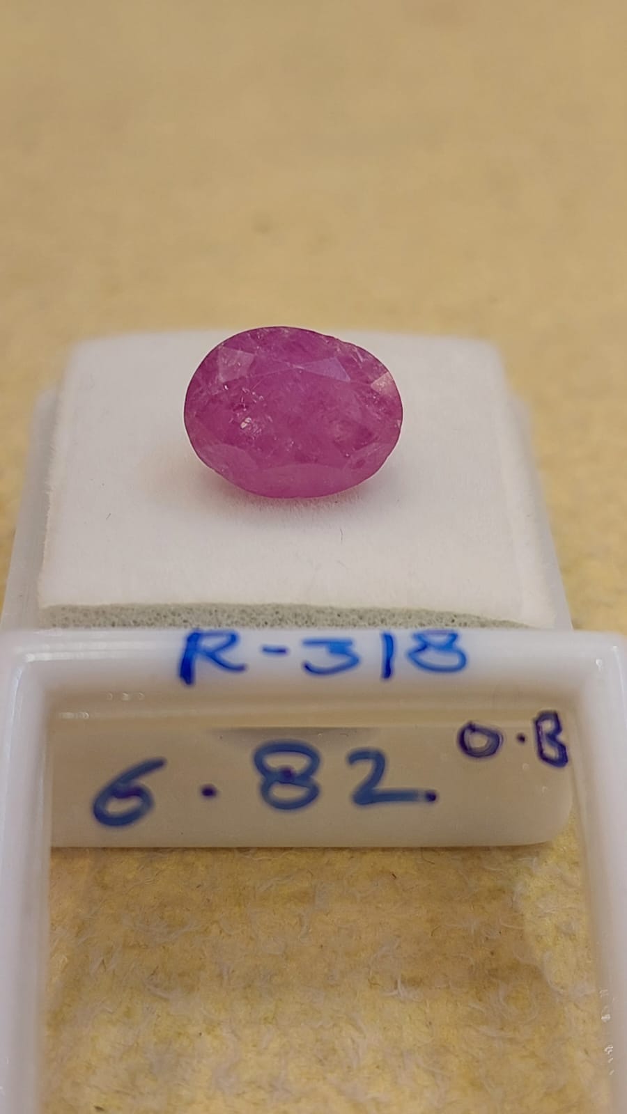 6.82 Carat Natural Old Ruby
