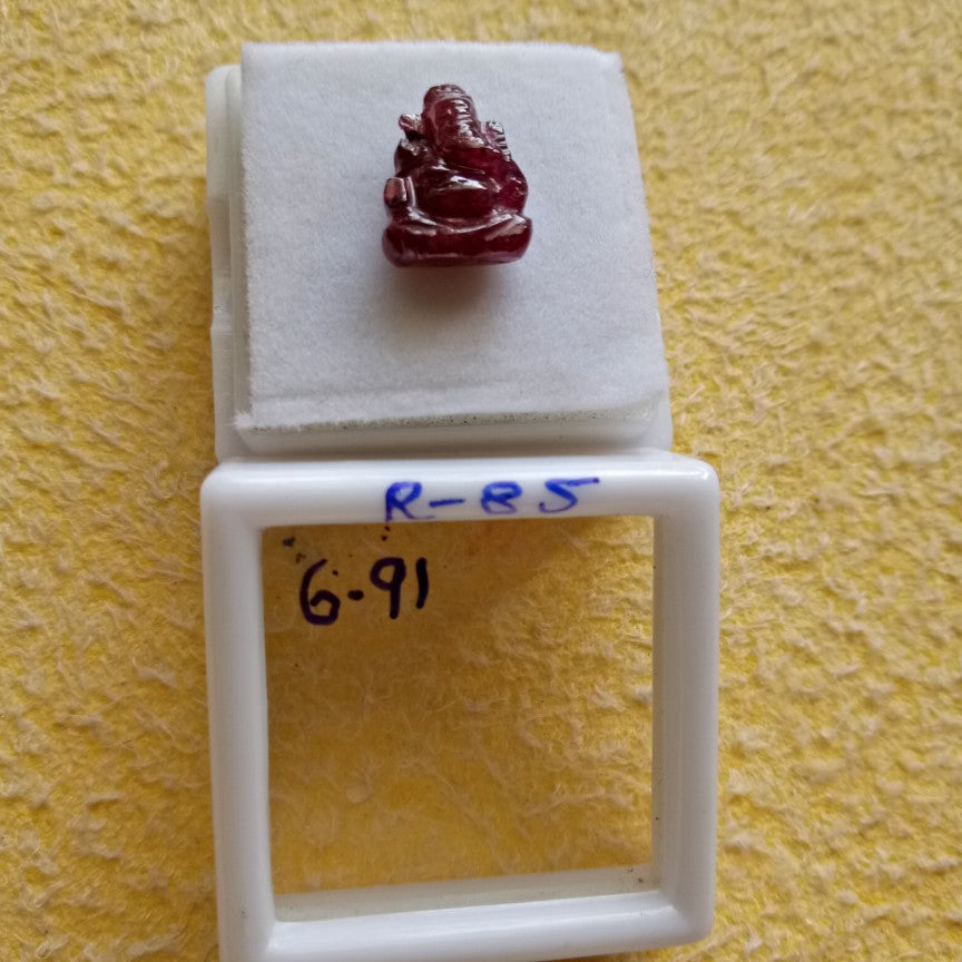 6.91 Carat Natural Old Ruby