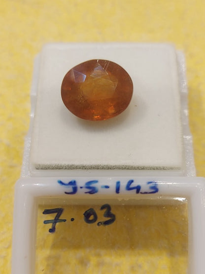 7.03 Carat Natural Yellow Sapphire Stone