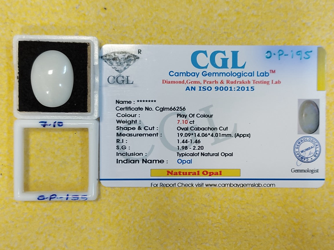 7.10 Carat Natural Opal Stone