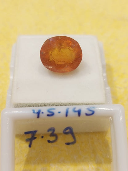 7.39 Carat Natural Yellow Sapphire Stone