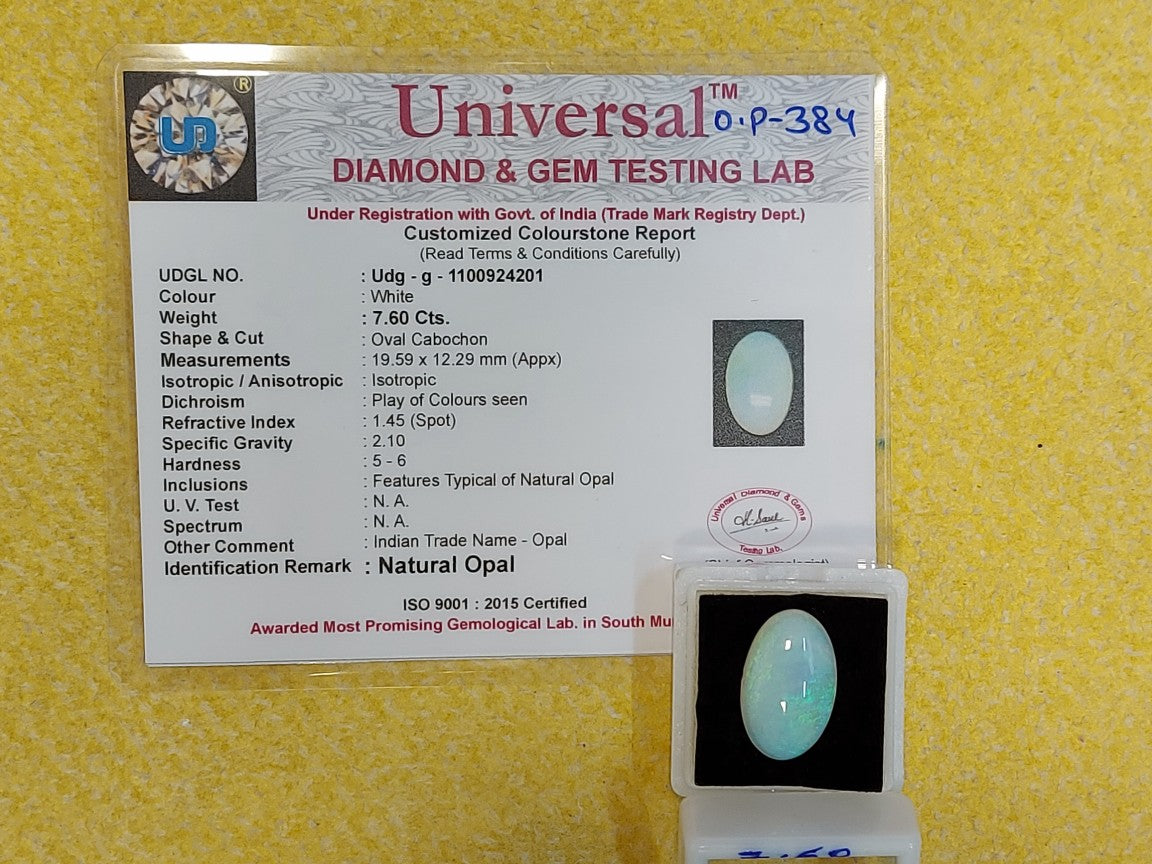 7.60 Carat Natural Opal Stone