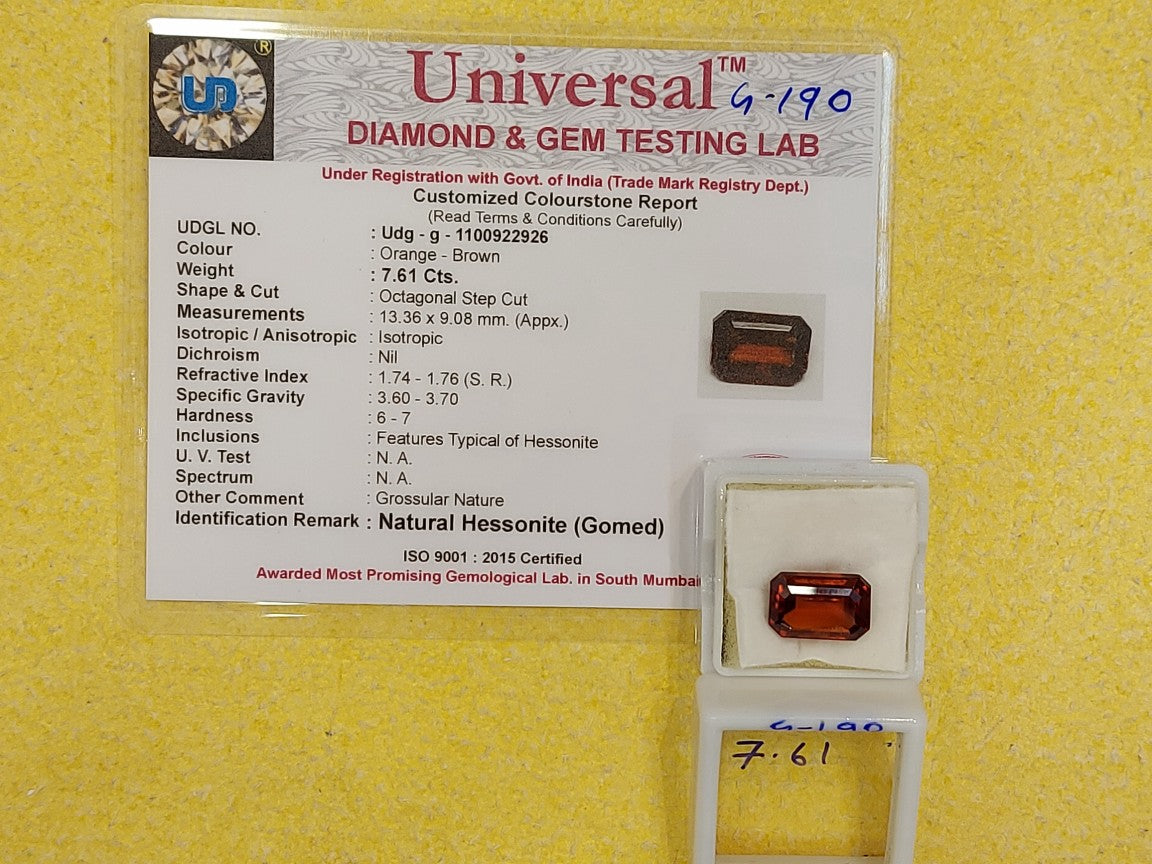 7.61 Carat Natural Garnet