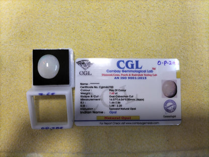 7.65 Carat Natural Opal Stone