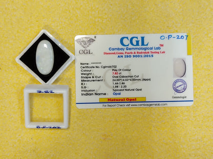 7.82 Carat Natural Opal Stone