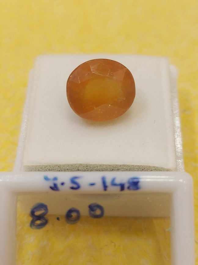 8.00 Carat Natural Yellow Sapphire Stone