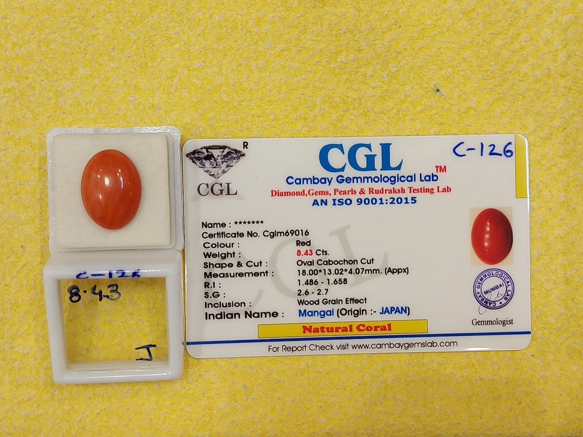 8.43 Carat Natural Coral