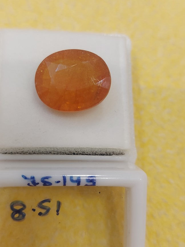 8.51 Carat Natural Yellow Sapphire Stone