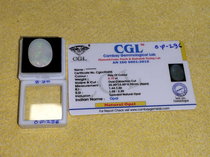 8.70 Carat Natural Opal Stone