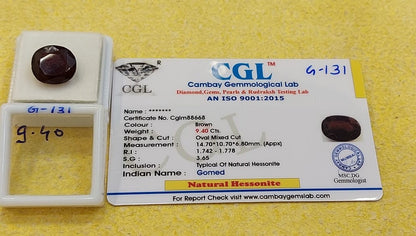 9.40 Carat Natural Garnet