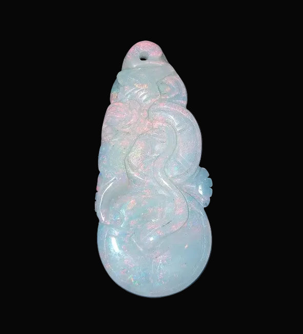 9.41 Carat Natural Opal Stone rare Antique premium carving