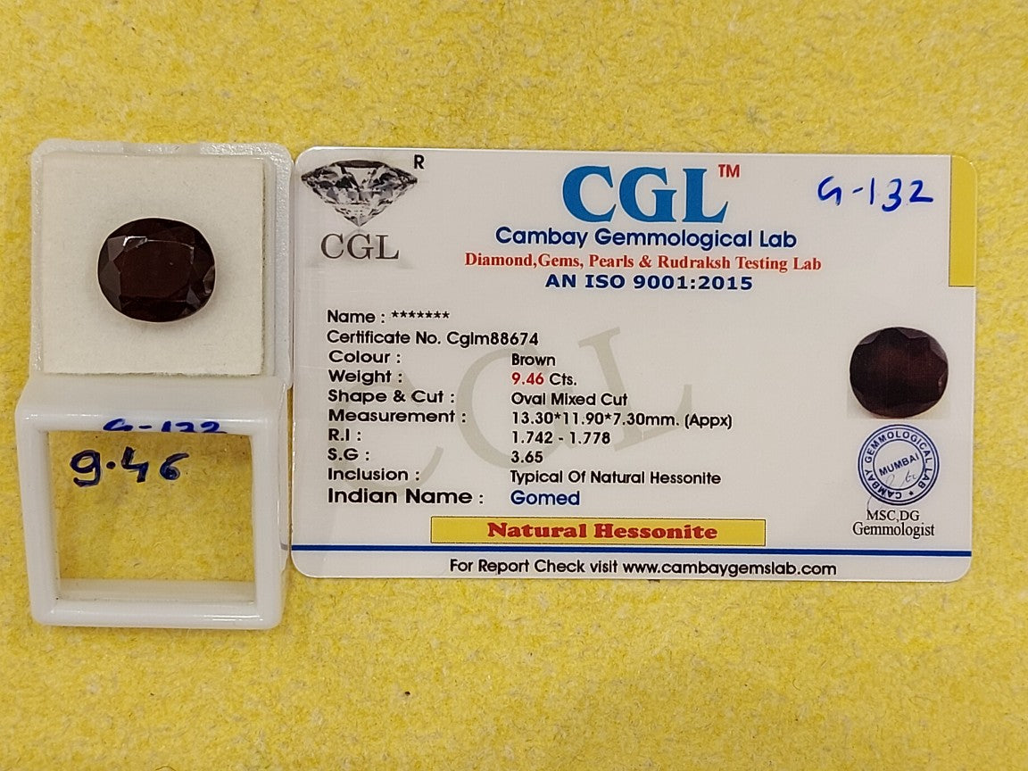 9.46 Carat Natural Garnet