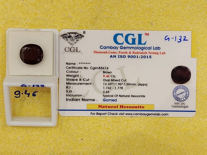 9.46 Carat Natural Garnet