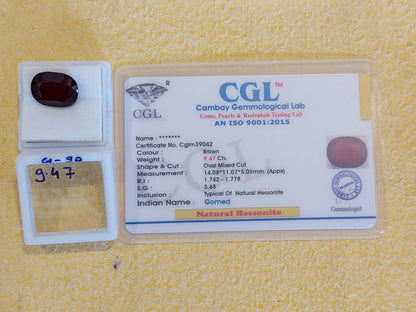 9.47 Carat Natural Garnet