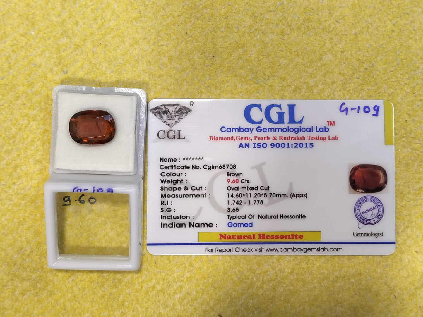 9.60 Carat Natural Garnet