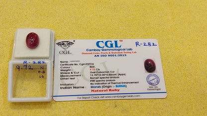 9.72 Carat Natural Old Ruby