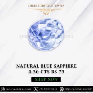 0.30-CARAT EYE-CLEAN KASHMIRI BLUE SAPPHIRE