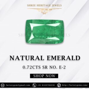 0.72-CARAT MAJESTIC INTENSE ROYAL GREEN EMERALD FROM ZAMBIA
